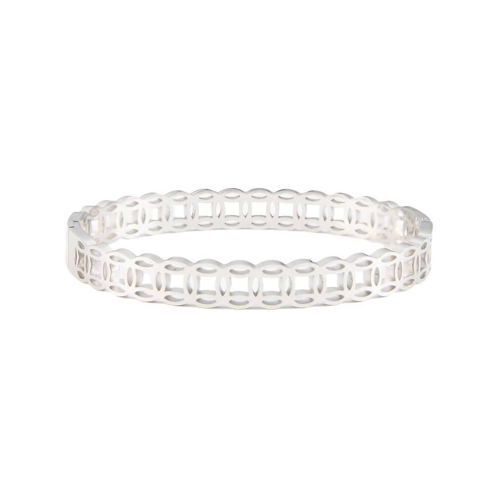 NEW STARLETTE women's geo bracelet in silver